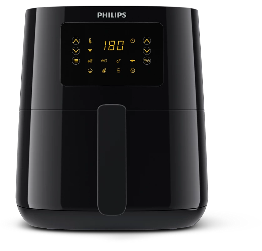 PHILIPS 4.1L Airfryer 5000 Series Connected | Rapid air technology, 7 Presets (HD9255)
