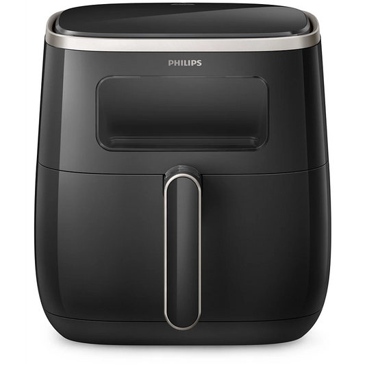 PHILIPS 5.6L Airfryer 3000 Series XL Digital Window | RapidAir Technology, See Through Cooking Window, Touch Screen Control (HD9257/80)