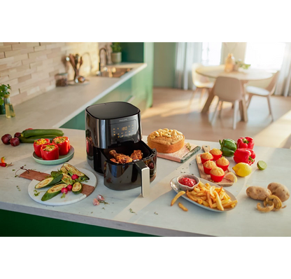 PHILIPS 3000 Series Airfryer L | Rapid Air Technology, Compact 4.1L Airfryer (HD9252/70)