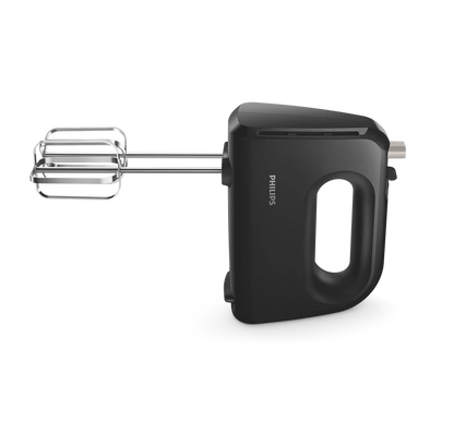 PHILIPS 300 W Daily Collection Mixer | Strip beaters & dough hooks, Lightweight (HR3705/10)