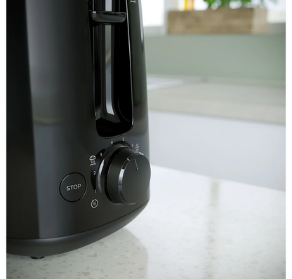 PHILIPS Daily Collection Toaster |8 settings, Integrated bun warming rack, Compact design, Sandwich rack (HD2583/90)