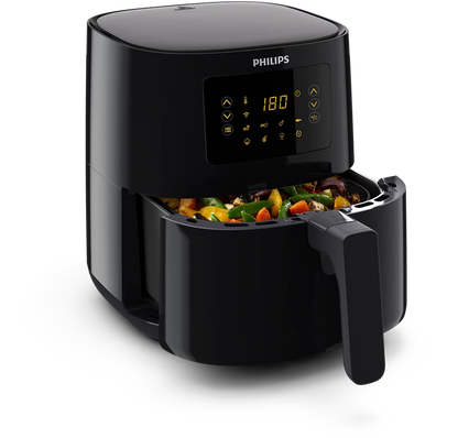 PHILIPS 4.1L Airfryer 5000 Series Connected | Rapid air technology, 7 Presets (HD9255)