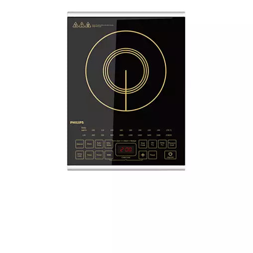 PHILIPS Viva Collection Induction Cooker | Fast Heating, Energy-Efficient, Touch Control & Sleek Modern Design for Home Cooking (HD4938/00)
