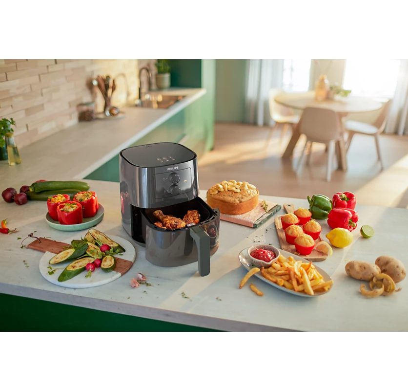 PHILIPS 3000 Series 4.1L Airfryer L | Rapid Air Technology, Heat-Resistant (HD9200/60)