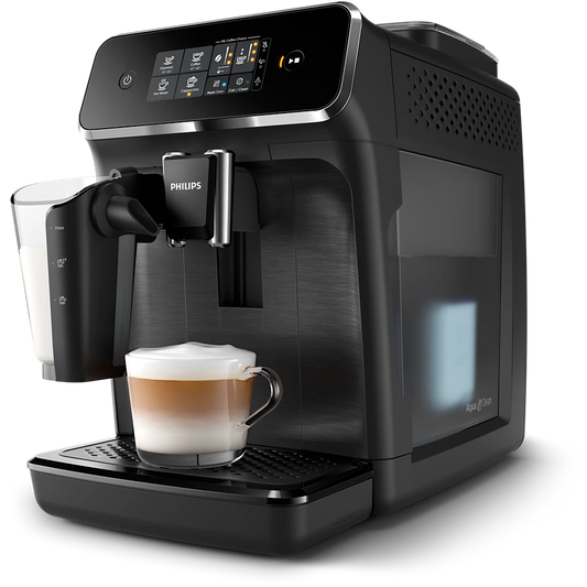 PHILIPS Series 2200 Fully automatic espresso machines | Intuitive Touch Display, Dishwasher Safe parts | 1500W, 230V, 50Hz (EP2230/10)