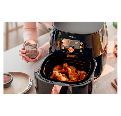 PHILIPS Premium 1.4kg Airfryer XXL | Rapid Air Technology, Fat Removal technology, Smart Sensing technology | Perfect for Modified kitchens (HD9867/90)