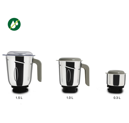PHILIPS Daily Collection 750 W Mixer Grinder | Stainless Steel Jars, Durable Coupler (HL7756/00)