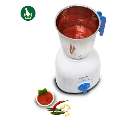 PHILIPS 600 W Daily Collection Mixer Grinder | Easy Grinding, Food-Grade Stainless-steel Jars (HL7555/00)