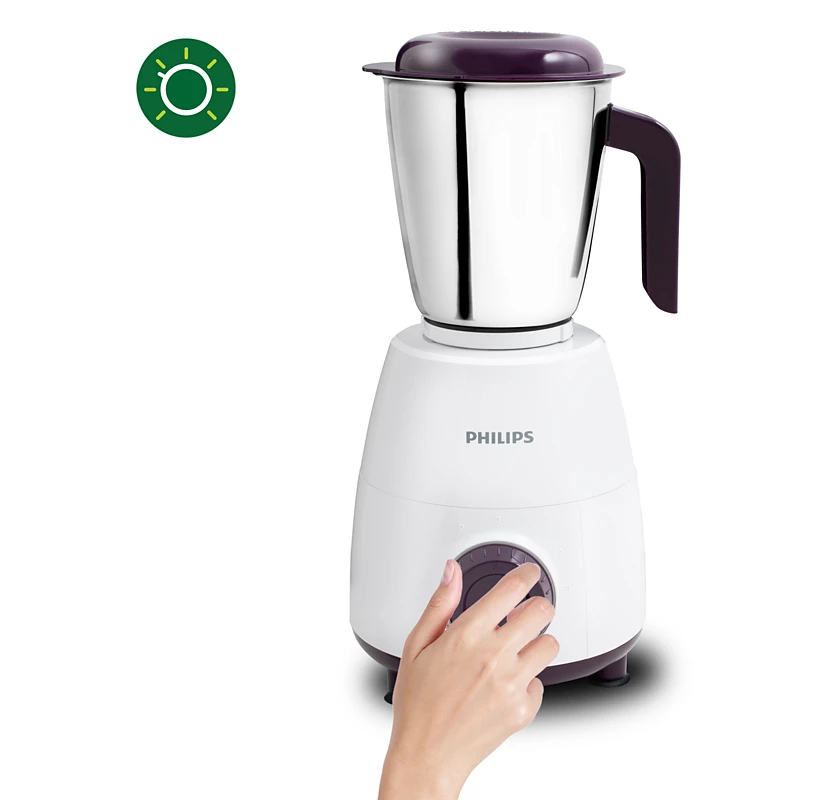 PHILIPS Daily Collection 500 W Mixer Grinder | Leak-proof Jars, Easy Grinding (HL7505/00)