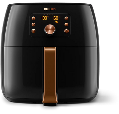 PHILIPS Premium 1.4kg Airfryer XXL | Rapid Air Technology, Fat Removal technology, Smart Sensing technology | Perfect for Modified kitchens (HD9867/90)