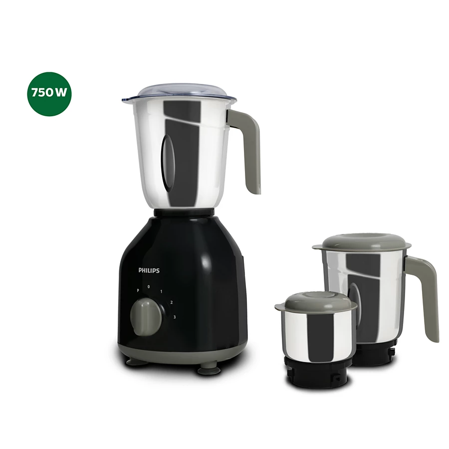 PHILIPS Daily Collection 750 W Mixer Grinder | Stainless Steel Jars, Durable Coupler (HL7756/00)