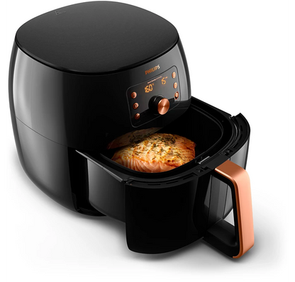 PHILIPS Premium 1.4kg Airfryer XXL | Rapid Air Technology, Fat Removal technology, Smart Sensing technology | Perfect for Modified kitchens (HD9867/90)