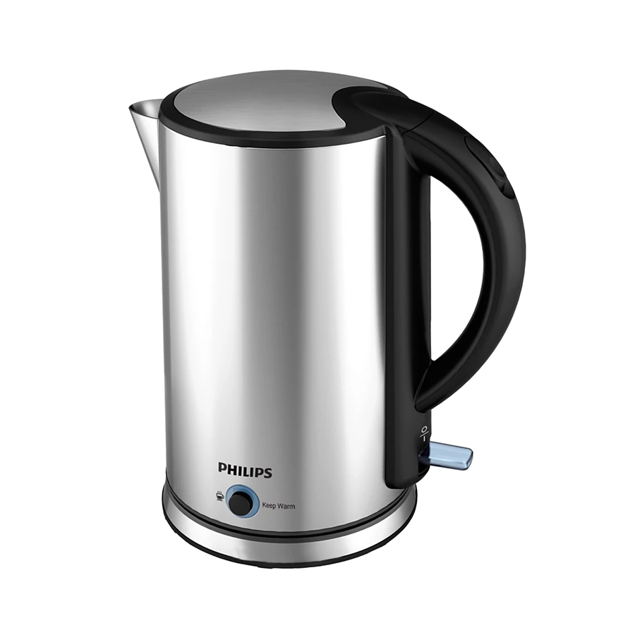 PHILIPS Viva Collection Kettle | Food-Grade Stainless-steel 1.7L Kettle | Heat-Resistant, Safe boil body, Detachable Filter (HD9316/06)