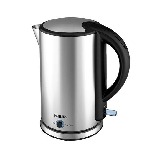 PHILIPS Viva Collection Kettle | Food-Grade Stainless-steel 1.7L Kettle | Heat-Resistant, Safe boil body, Detachable Filter (HD9316/06)