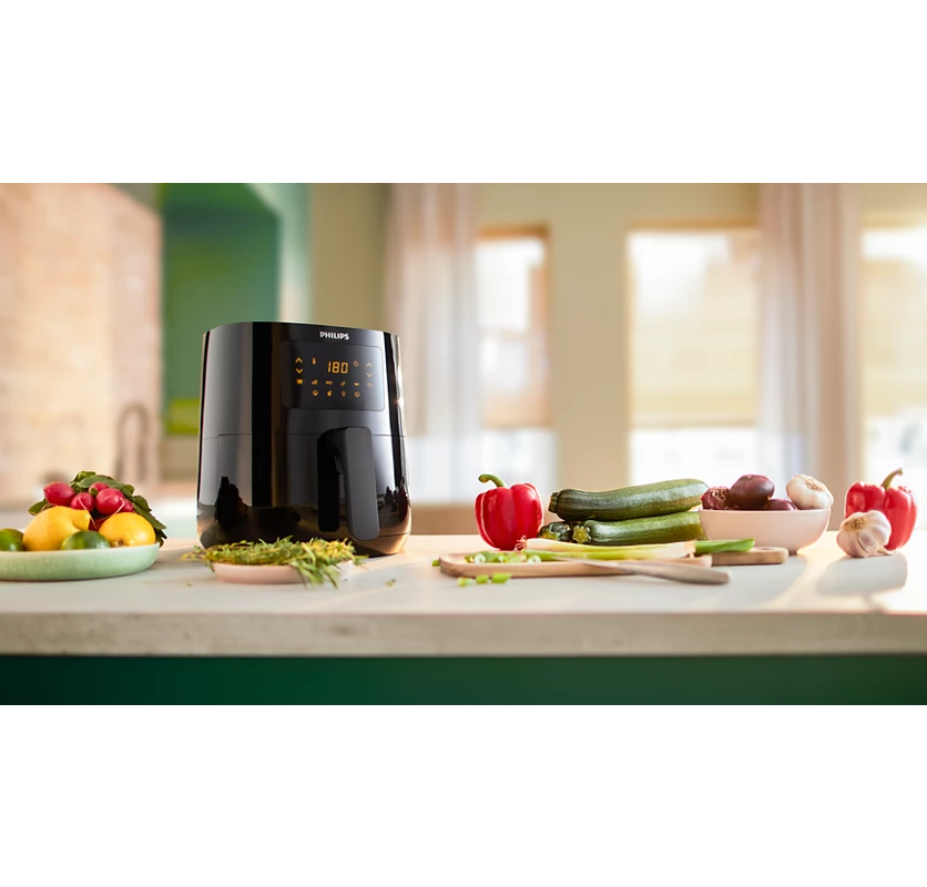 PHILIPS 3000 Series 4.1L Airfryer L | Rapid Air technology, 7 presets, Digital Interface (HD9252/90)
