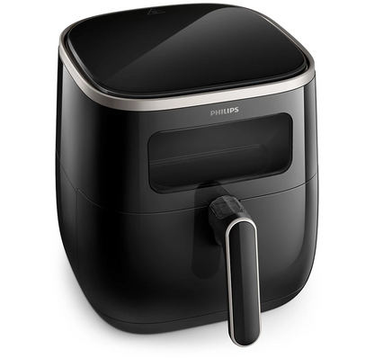 PHILIPS 5.6L Airfryer 3000 Series XL Digital Window | RapidAir Technology, See Through Cooking Window, Touch Screen Control (HD9257/80)