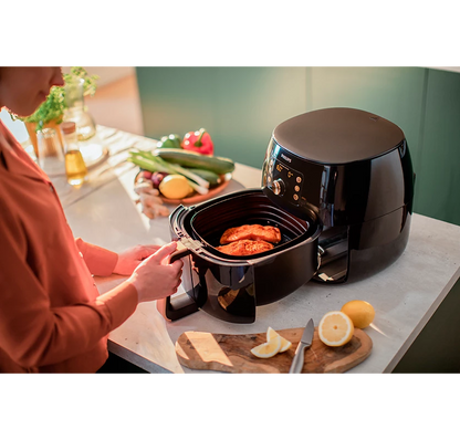 PHILIPS Premium 1.4kg Airfryer XXL | Rapid Air Technology, Fat Removal technology, Smart Sensing technology | Perfect for Modified kitchens (HD9867/90)